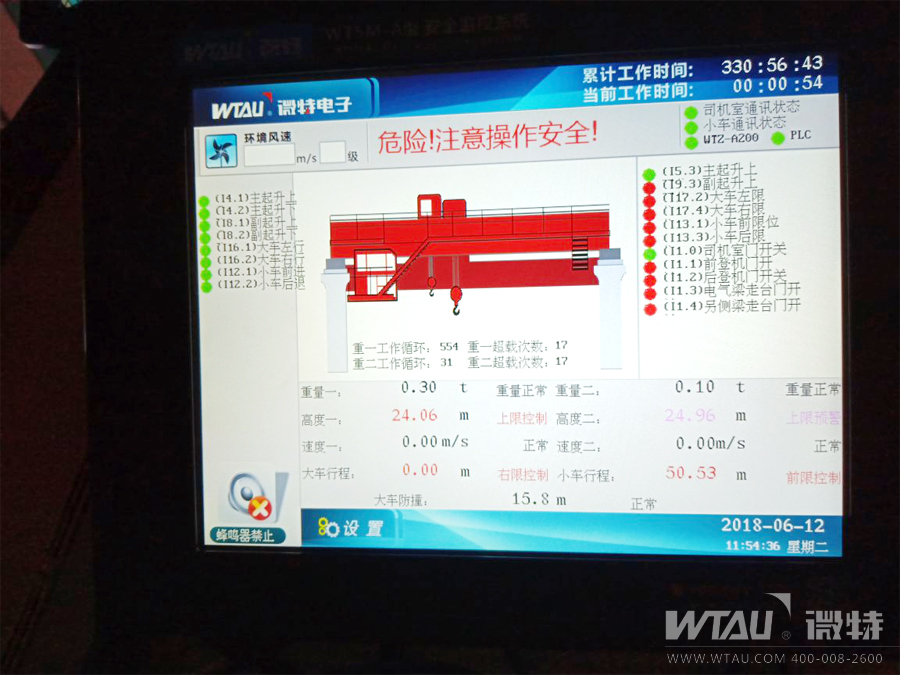 哈電集團多臺橋式起重機安全監(jiān)控系統(tǒng)順利驗收
