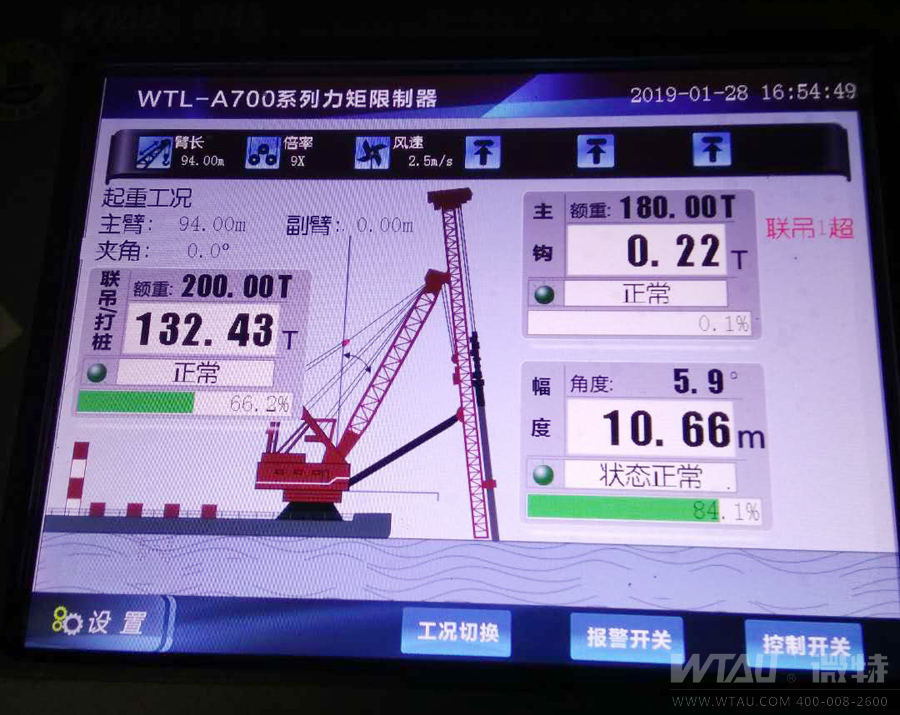 微特中交三航局打樁船力矩限制器項(xiàng)目順利驗(yàn)收